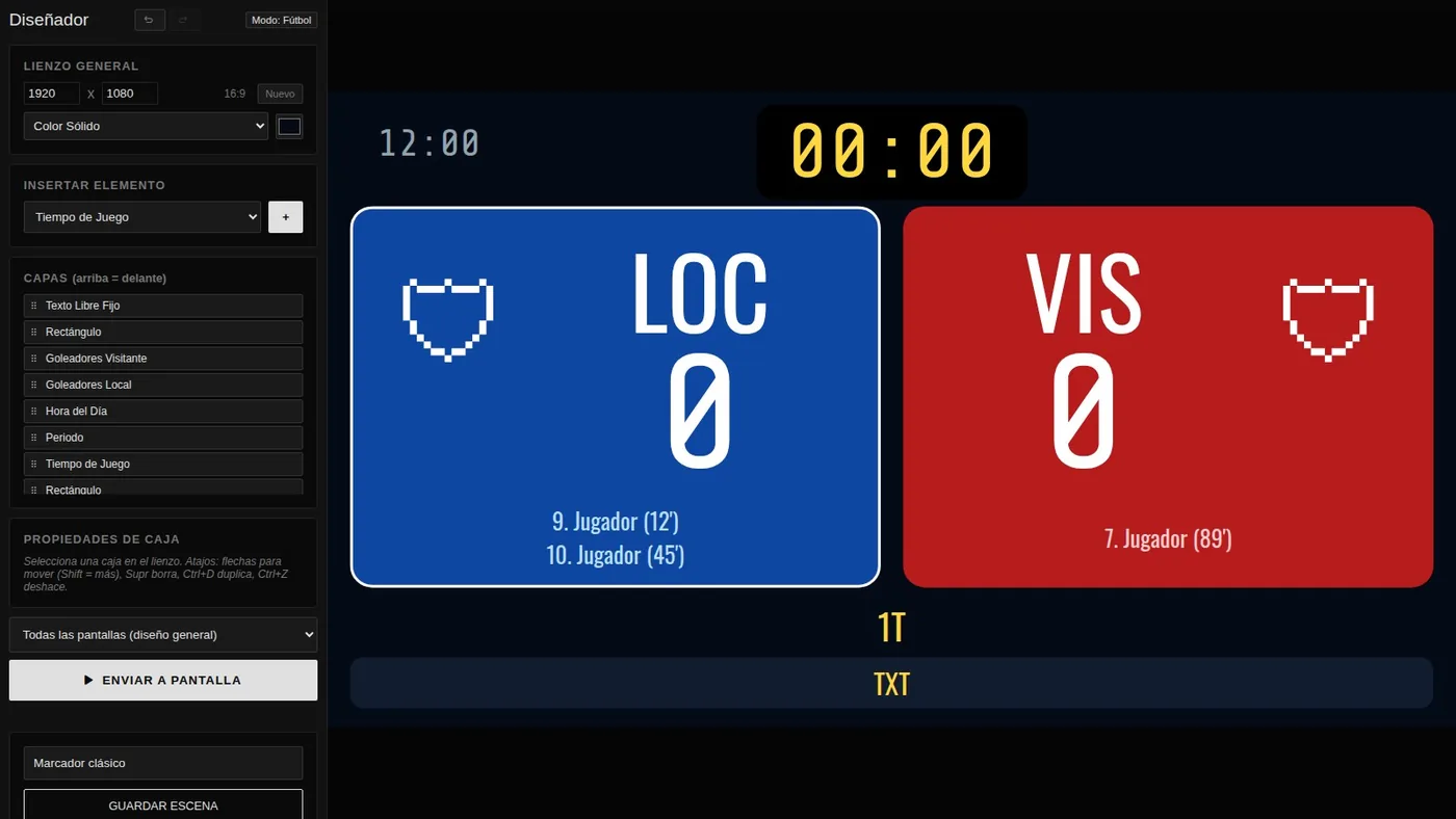 Diseñador visual con un marcador en azul y rojo
