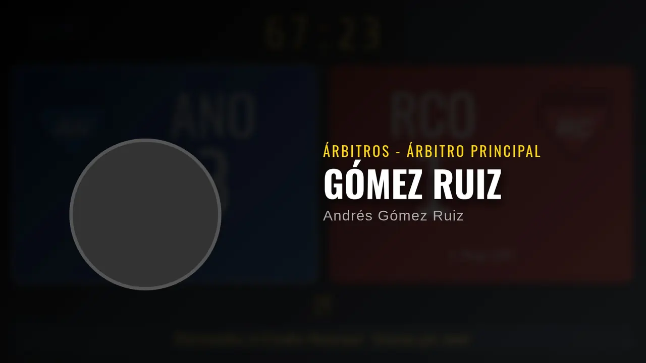 Presentación del árbitro principal